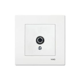 Viko 90967038 Karre Meridian Beyaz F Konnektörlü 10 dB Geçişli Uydu Prizi