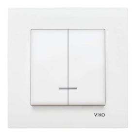 Viko 90967050 Karre Meridian Beyaz Işıklı Komütatör