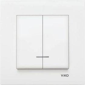 Viko 90967050 Karre Meridian Beyaz Işıklı Komütatör