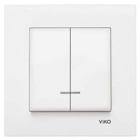 Viko 90967050 Karre Meridian Beyaz Işıklı Komütatör