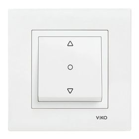 Viko 90967072 Karre Meridian Beyaz Tek Düğmeli Jaluzi Çerçeve Hariç Mekanizma
