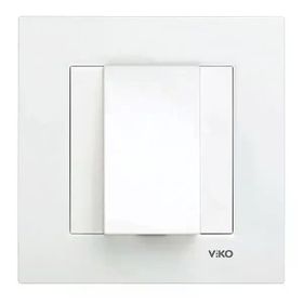 Viko 90967077 Meridian Karre Çerçeve Hariç Düğme Kapak Mekanizmalı Beyaz Kablo Çıkış Kapağı