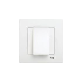 Viko 90967077 Meridian Karre Çerçeve Hariç Düğme Kapak Mekanizmalı Beyaz Kablo Çıkış Kapağı