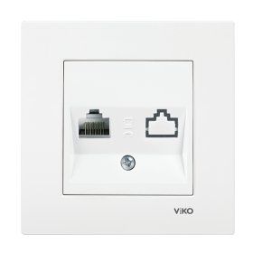 Viko 90967078 Karre Meridian Beyaz Çerçeve Hariç Data Cat6 Prizi