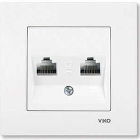 Viko 90967079 Karre Meridian Beyaz İkili Data Cat6 Prizi