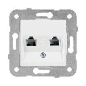 Viko 90967079 Karre Meridian Beyaz İkili Data Cat6 Prizi