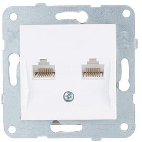 Viko 90967079 Karre Meridian Beyaz İkili Data Cat6 Prizi