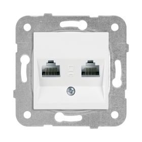 Viko 90967081 Karre Meridian Beyaz Data Nümeris Cat6 Cat3 Çerçeve Hariç Mekanizma