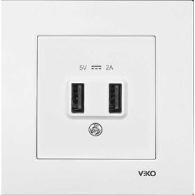 Viko 90967101 K-M Beyaz USB Priz