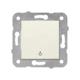 Viko 90967203 Karre Meridian Çerçevesiz Krem Light Yaylı Anahtar