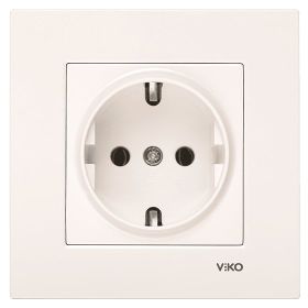 Viko 90967208 Karre Meridian Krem Mekanizma Çerçeve Hariç Topraklı Priz