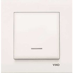 Viko 90967219 Karre Meridian Krem Işıklı Çerçeve Hariç Mekanizma Anahtar