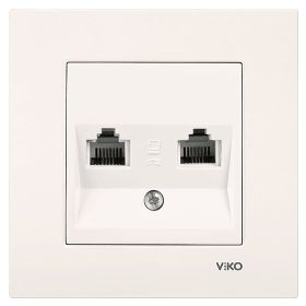Viko 90967233 Karre Meridian Krem 2'li Nümeris Cat3 Çerçevesiz Mekanizma