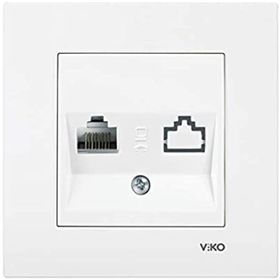 Viko 90967278 Karre Meridian Krem Tekli Data Cat6 Prizi