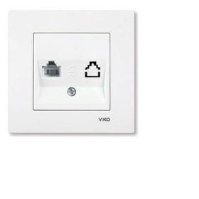 Viko 90967X13 Karre Numeris Telefon Priz