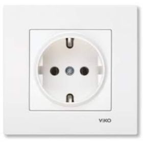 Viko 90967ZX08 Karre Topraklı Priz Sıva Altı Priz