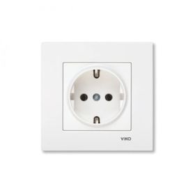 Viko 90967ZX08 Karre Topraklı Priz Sıva Altı Priz
