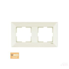Viko 90979012 Meridian Krem 2'li Yatay Çerçeve