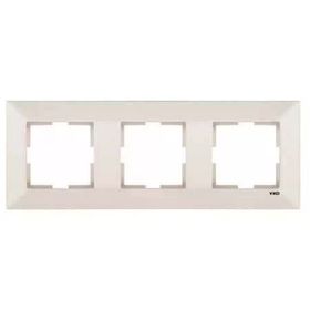 Viko 90979013 Meridian Krem Üçlü Yatay Çerçeve