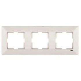 Viko 90979013 Meridian Krem Üçlü Yatay Çerçeve