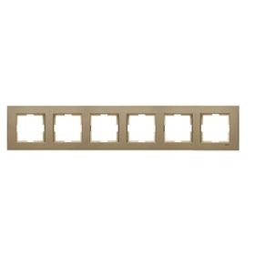 Viko 92190626 Artline Novella Bronz Altılı Çerçeve