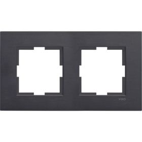 Viko 92192312 Novella Eloxal Siyah Metal 2'li Çerçeve