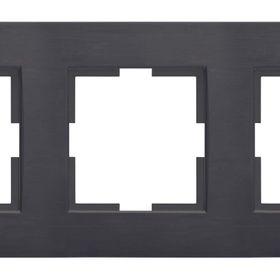 Viko 92192313 Novella Eloxal Siyah Metal 3'lü Çerçeve