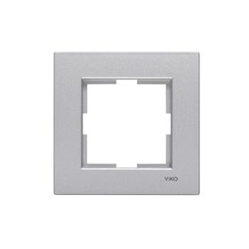 Viko 92192321 Novella Eloxal Gümüş Metal Tekli Çerçeve