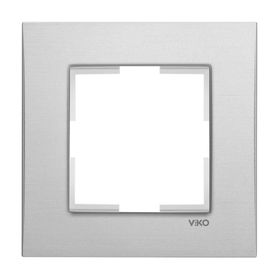 Viko 92192321 Novella Eloxal Gümüş Metal Tekli Çerçeve