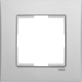 Viko 92192321 Novella Eloxal Gümüş Metal Tekli Çerçeve