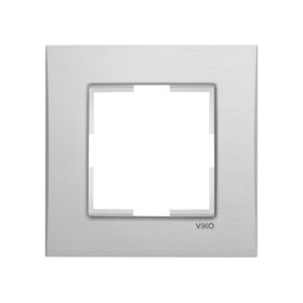 Viko 92192321 Novella Eloxal Gümüş Metal Tekli Çerçeve