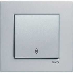 Viko 92605004 Artline Novella Gümüş Vavien Çerçevesiz Duvar Anahtarı