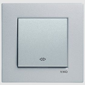 Viko 92605031 Artline Novella Gümüş Permütatör Ara Vavian Çerçevesiz Duvar Anahtarı
