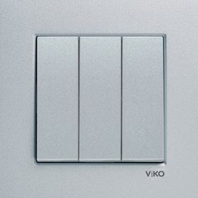 Viko 92605168 Artline Novella Saten Üçlü Çerçevesiz Duvar Anahtarı