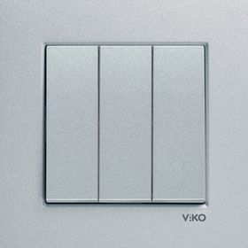 Viko 92605168 Artline Novella Saten Üçlü Çerçevesiz Duvar Anahtarı