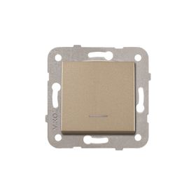 Viko 92605219 Artline Novella Bronz Işıklı Çerçevesiz Duvar Anahtarı
