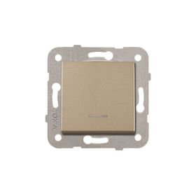 Viko 92605219 Artline Novella Bronz Işıklı Çerçevesiz Duvar Anahtarı