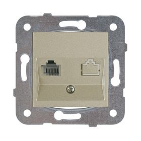 Viko 92605232 Artline Novella Bronz Tekli Nümeris Telefon Çerçevesiz Duvar Anahtarı