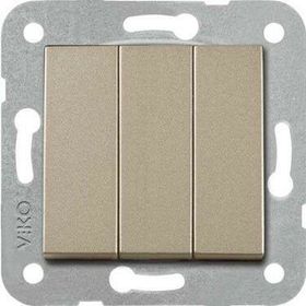 Viko 92605268 Artline Novella Bronz Üçlü Çerçevesiz Duvar Anahtarı
