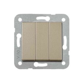 Viko 92605268 Artline Novella Bronz Üçlü Çerçevesiz Duvar Anahtarı