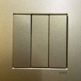 Viko 92605268 Artline Novella Bronz Üçlü Çerçevesiz Duvar Anahtarı