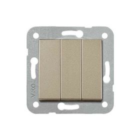 Viko 92605268 Artline Novella Bronz Üçlü Çerçevesiz Duvar Anahtarı