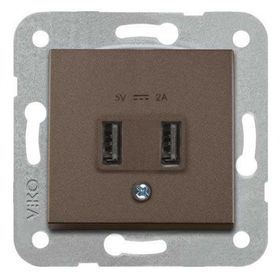 Viko 92605309 Artline Novella Antrasit Usb Şarj Prizi 5V 2A Çerçevesiz Duvar Anahtarı