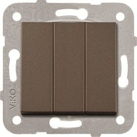 Viko 92605368 Artline Novella Antrasit Üçlü Çerçevesiz Duvar Anahtarı