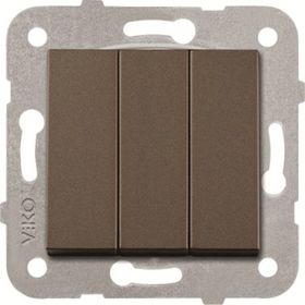Viko 92605368 Artline Novella Antrasit Üçlü Çerçevesiz Duvar Anahtarı