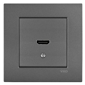 Viko 92605411 Artline Novella Füme Hdmi Konnektör Prizi Çerçevesiz Duvar Anahtarı
