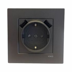Viko 92605501 Siyah Novella Anahtar Kapağı