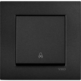 Viko 92605506 Artline Novella Siyah Zil Çerçevesiz Duvar Anahtarı