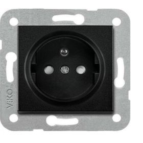Viko 92605545 Artline Novella Siyah Ups Çerçevesiz Priz