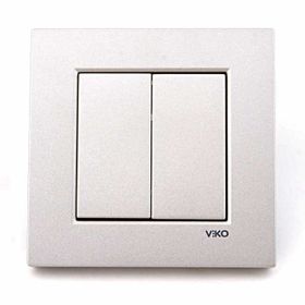 Viko 92605602 Novella Metalik Beyaz Komütatör
